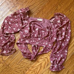 Floral Puff Sleeve Blouse Altard State